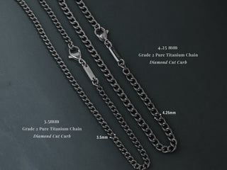 TITANIUM Mini Square USA Flag Necklace