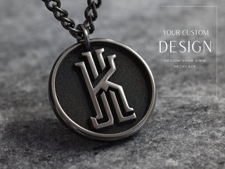 Your Custom 3D Art - TITANIUM Round Necklace