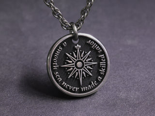 TITANIUM North Star Womens Custom Necklace