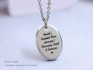 Womens Tree of Life Gemstone Necklace