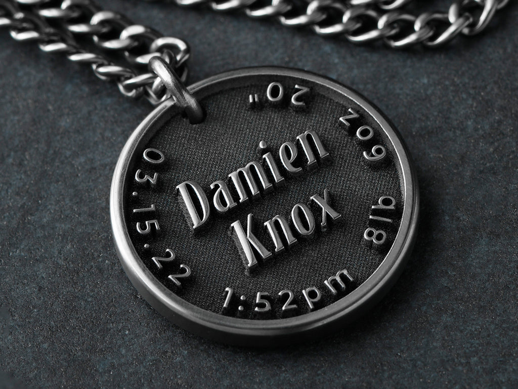 Stainless Steel Guy Chains With Names Necklace Gold Personalized