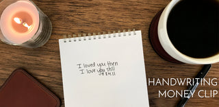 New Product: Handwriting Money Clip