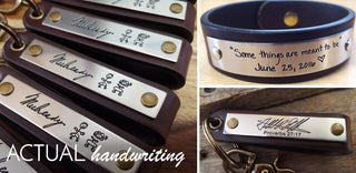 Real Handwriting Engravings