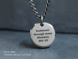 Titanium Custom Mountain Range Necklace