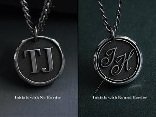 TITANIUM Custom Initial Necklace