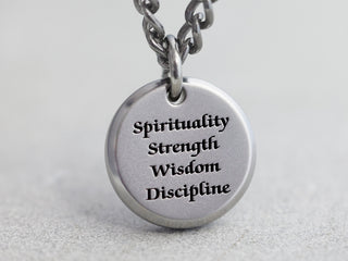 TITANIUM Deep Engraved Custom Necklace