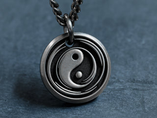 TITANIUM Custom Yin Yang Necklace