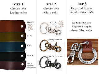 Pet Loss Leather Keychain Ring