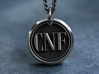 Titanium Custom Initial Necklace