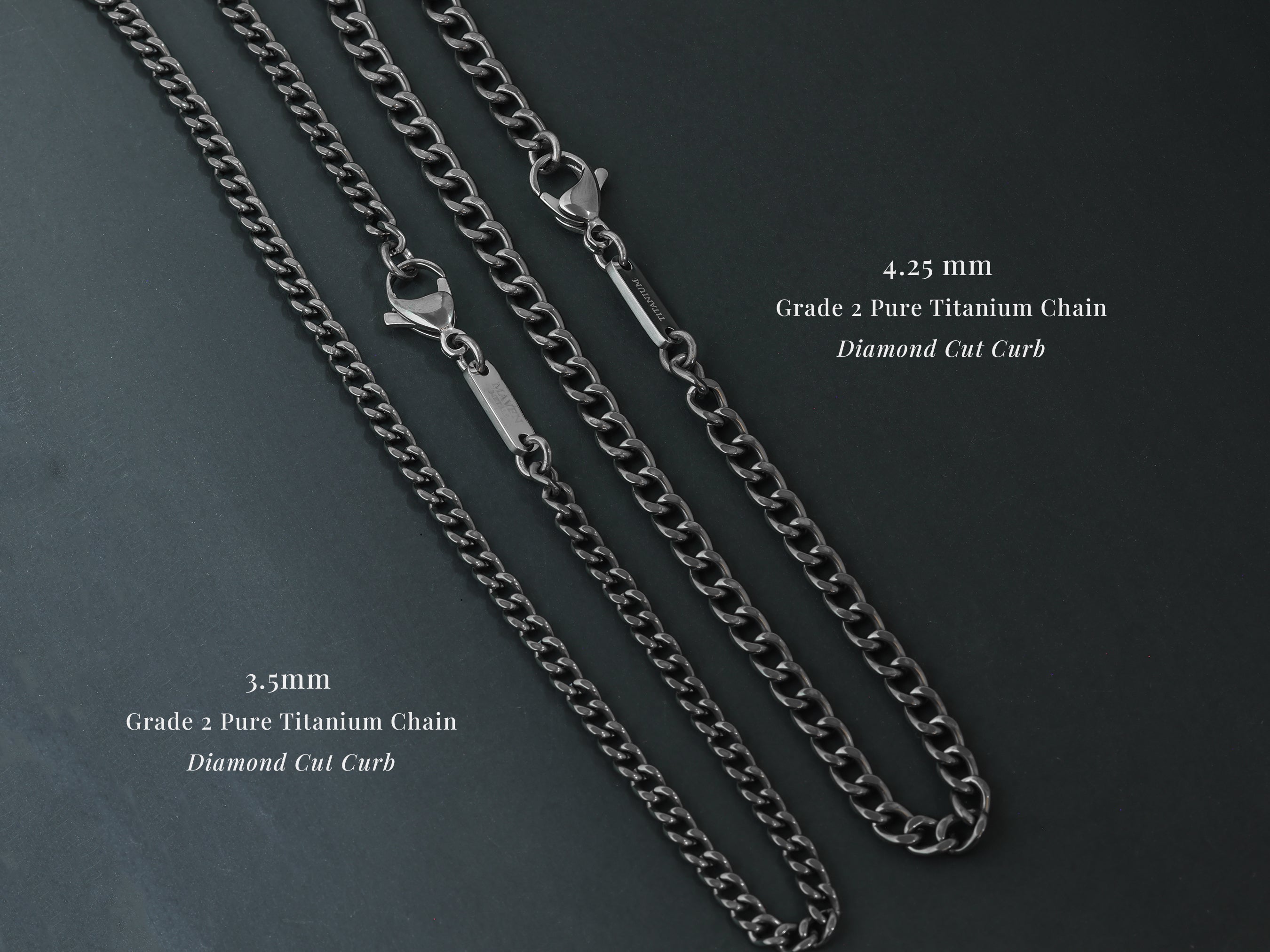 TITANIUM Curb Chain – Maven Metals1