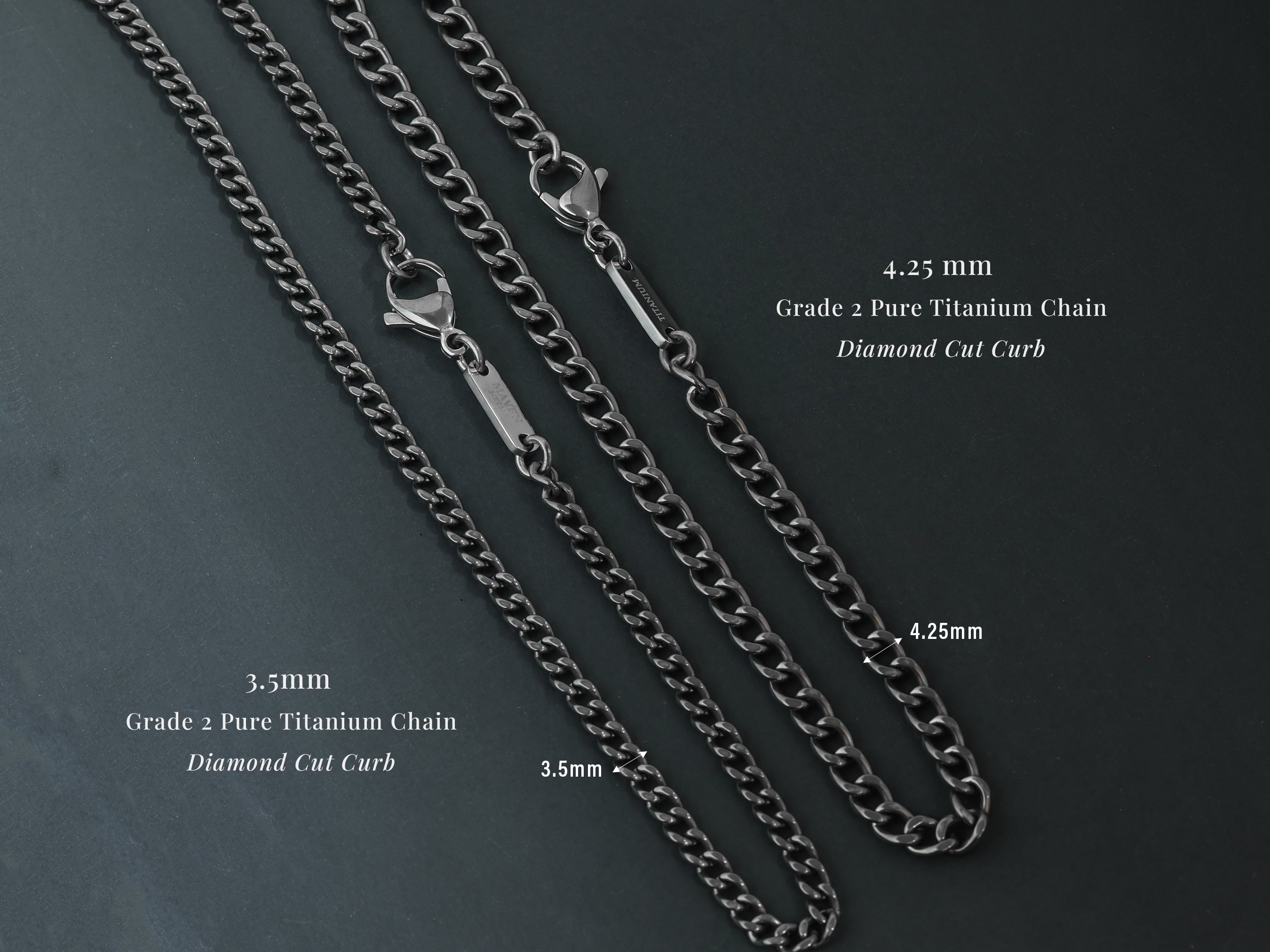 TITANIUM Mens Custom Cross Necklace 3D Cross Necklace Maven Metals