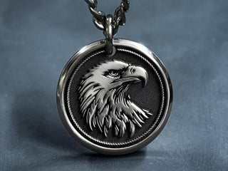 Titanium Custom Eagle Necklace