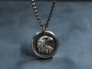 Titanium Custom Eagle Necklace