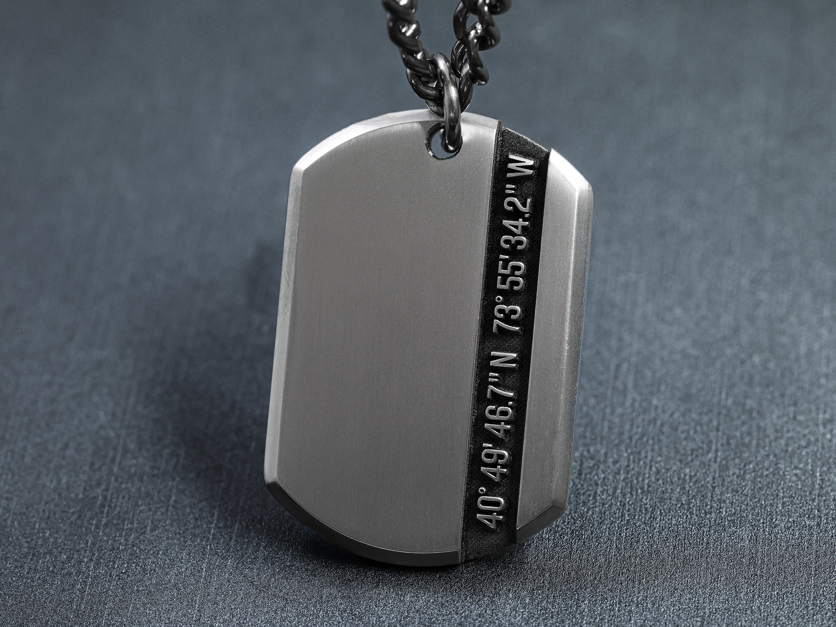 Engraved Boyfriend Dog Tags Custom Titanium Dog Tag Necklace