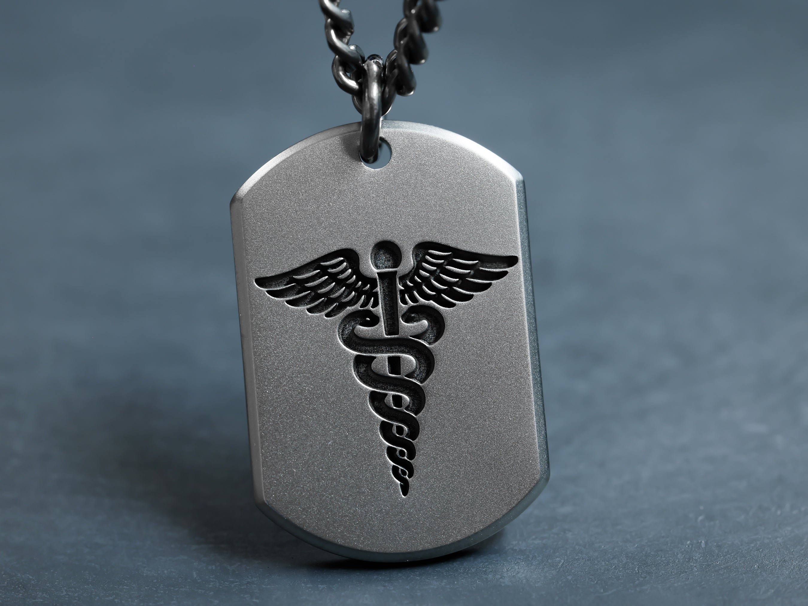 Titanium Medical Alert Dog Tag Necklace - Small – Maven Metals
