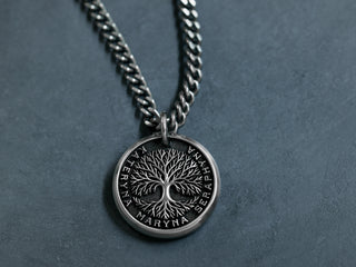 TITANIUM Custom Tree of Life Necklace