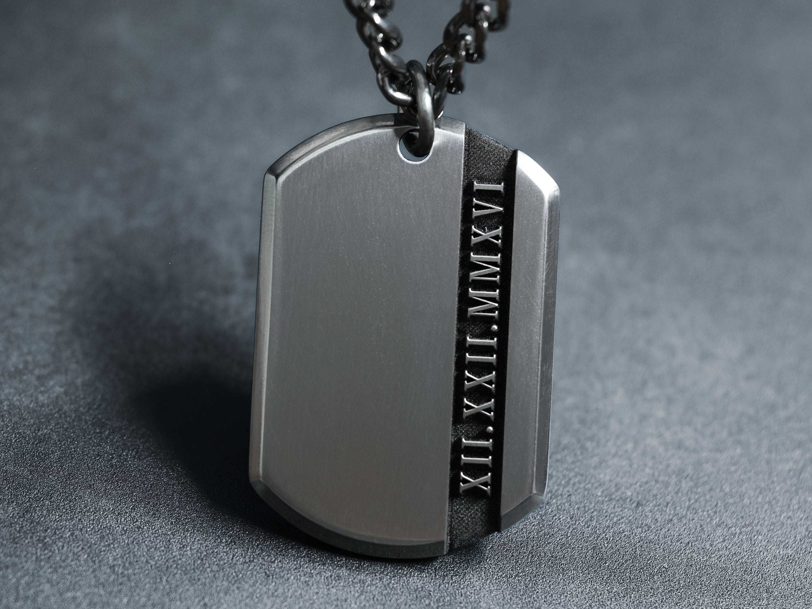 Custom Titanium Dog Tag Necklace Titanium Jewelry Maven Metals