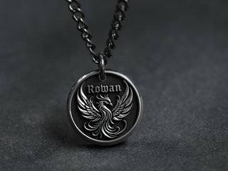 Custom Phoenix Necklace For Men