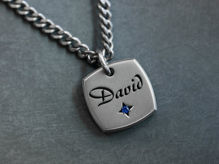 TITANIUM Custom Gemstone Necklace