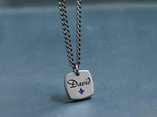 TITANIUM Custom Gemstone Necklace