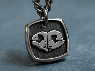 TITANIUM Real Noseprint Necklace