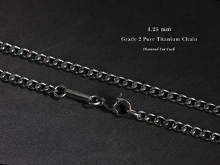 TITANIUM Custom Initial - Deep Engraved Necklace