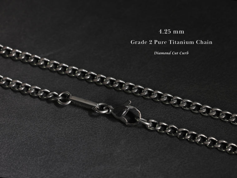 TITANIUM 4.25mm Curb Chain