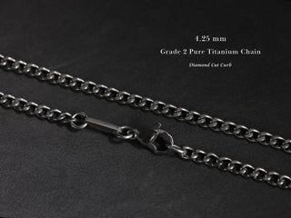 TITANIUM Mens Cross Necklace