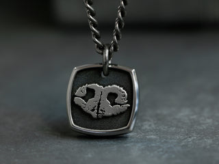 TITANIUM Real Noseprint Necklace