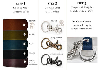 8x Womens Custom 3D Engraved Keyring