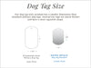 TITANIUM Roman Numeral Dog Tag Necklace - Small