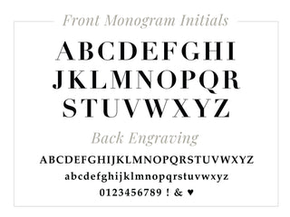 Titanium Square Monogram Necklace