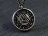 TITANIUM Custom Sobriety Triangle Necklace