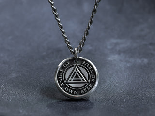Mens motivational sobriety necklace, customize with your own words