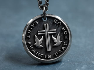 Titanium Religious Faith Custom Necklace