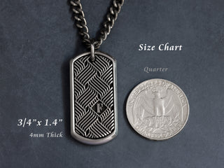 Titanium Infinity Weave Mini Custom Necklace