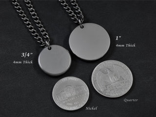Titanium Custom Mountain Range Necklace