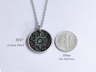 TITANIUM True North Gemstone Necklace