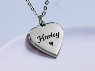Womens Sun Moon and Stars Titanium Heart