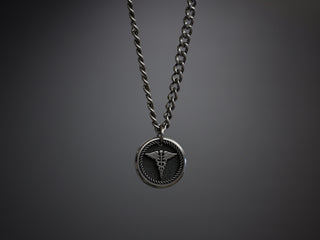 TITANIUM Custom Caduceus Necklace