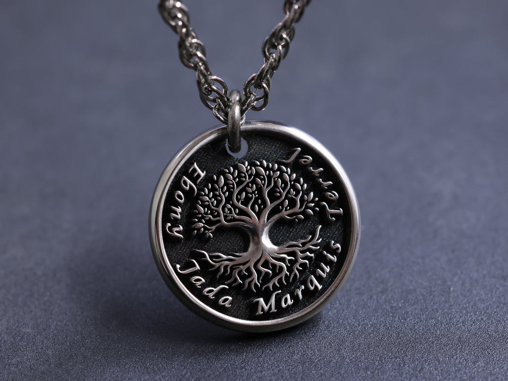 TITANIUM Womens Tree of Life Necklace - 3D Jewelry - Maven Metals