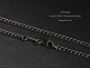 TITANIUM - Real Handwriting Mens Deep Engraved Necklace