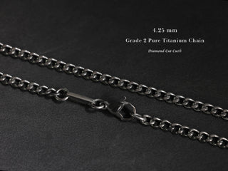 TITANIUM Custom Baseball Number Necklace