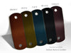 CUSTOM ORDER : 5x Custom Leather Keyring with Logo Embossing