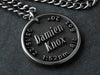 Awesome custom fathers day necklace for dad made from solid Titanium