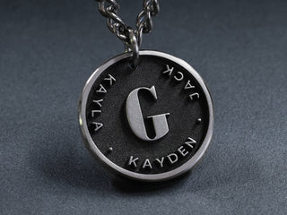 TITANIUM - Custom Family Name Necklace