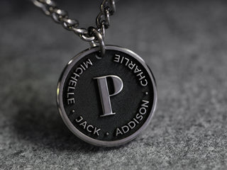 TITANIUM - Custom Family Name Necklace