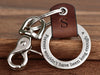 Pet Loss Leather Keychain Ring